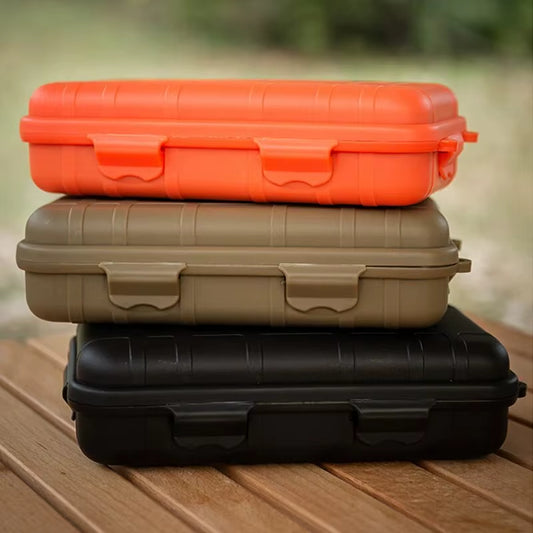 EDC Tool Box Outdoor Camping Survival Kit Shockproof Waterproof Case Sealed Box Outdoor Survival Storage Box Small.