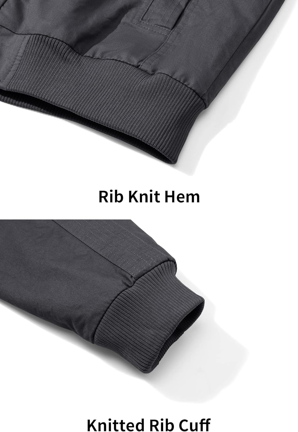 Men'S Cargo Jackets Cotton Lightweight Casual Work Coat Stand Collar Combat Jacket Windbreaker Multi Pockets