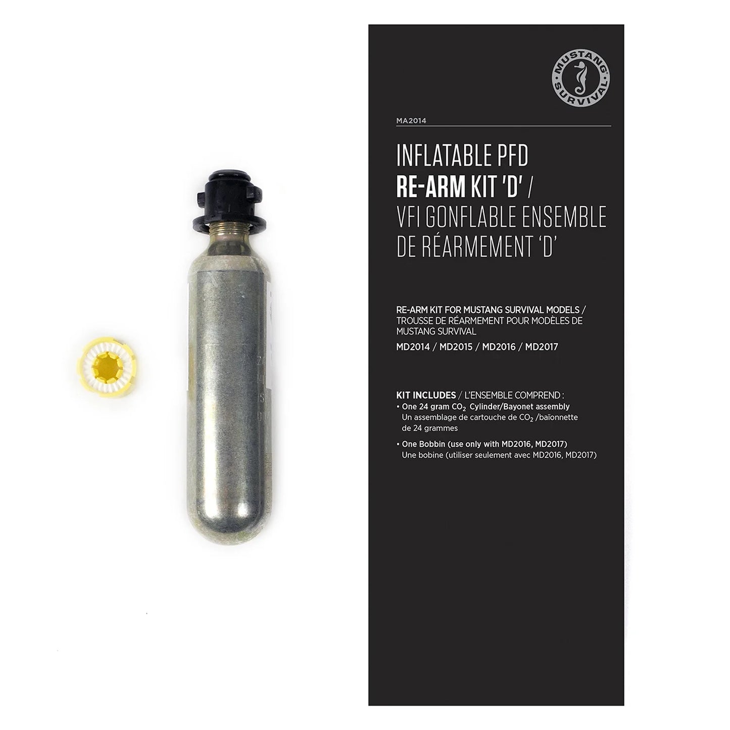 Rearm Kit D for M.I.T. 100 Inflatable PFDs with CO2 Cylinder