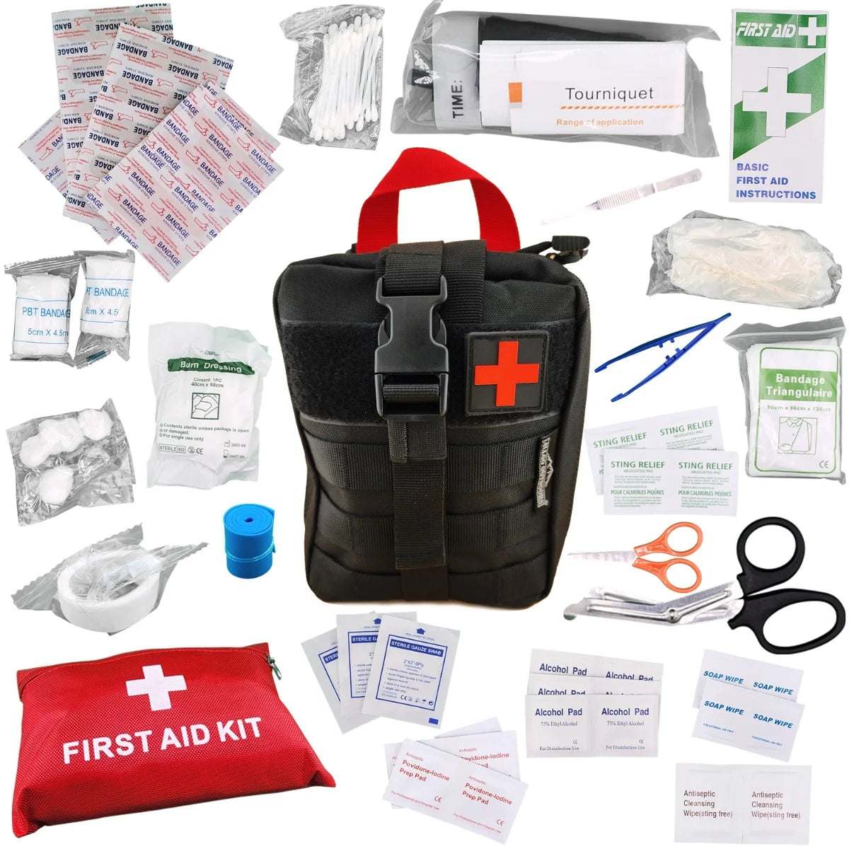 Ultimate Survival and Med Kit - Black - Kit 7 and Med 2 Kit