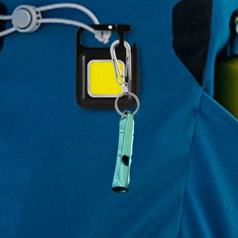 Titanium Survival Whistle Portable Outdoor High Decibel Audio Whistle Outdoor Survival Emergency Camping Tool Multiple Whistle