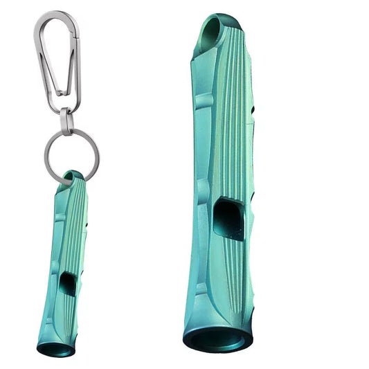 Titanium Survival Whistle Portable Outdoor High Decibel Audio Whistle Outdoor Survival Emergency Camping Tool Multiple Whistle