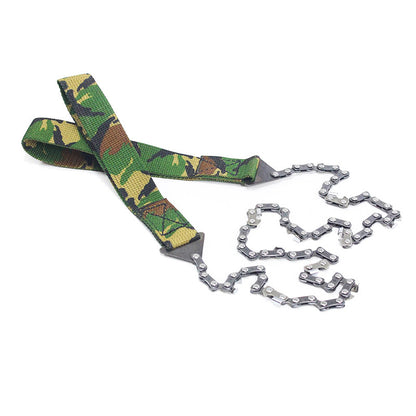 Outdoor hand zipper saw pocket chain saw garden tools 11/16/33 teeth 24 inch portable camping survival wire saw
