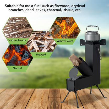 Black Wrought Iron Panels, Camping Stove